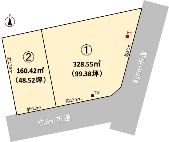 福井市文京5丁目 売土地（区画②）